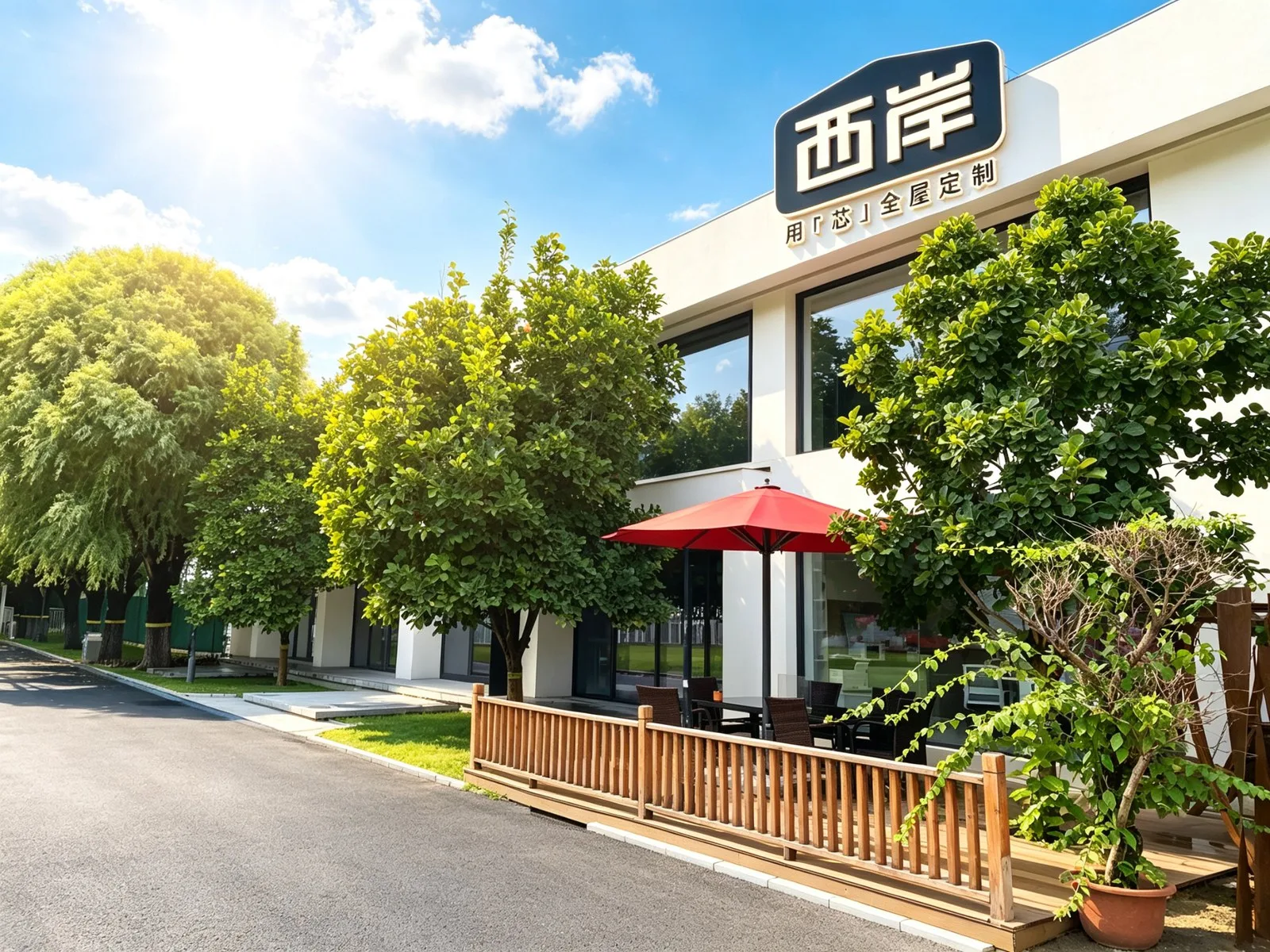 朝阳新展厅门墙柜一体实景